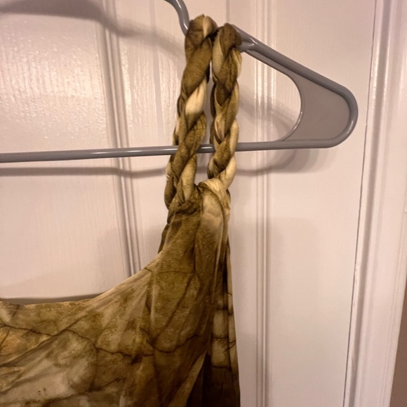 NWT Zara asymmetrical limited edition dress with braided shoulder, size medium - Picture 7 of 10